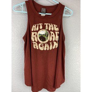 Modern Lux Maroon Racerback Sleeveless Tank